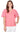 TOP *PLUS* COTTON CANDY SPLIT NECK ELB SLV