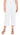 PANT *MISSY* WHITE SOLID STRETCH LINEN 23"