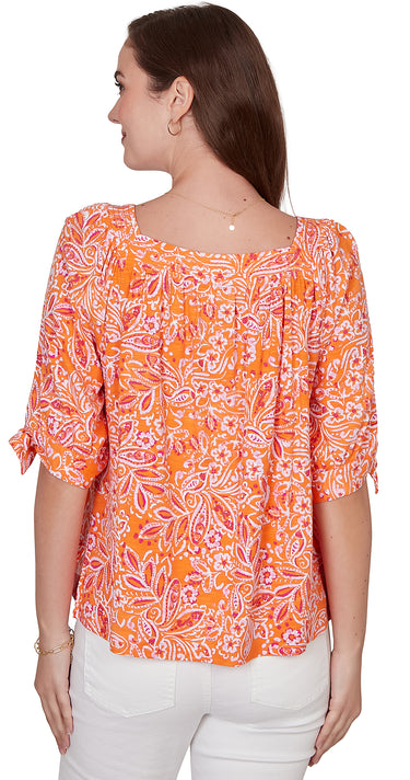 TOP *PLUS* MANDARIN MULTI SQUARE NK PAISLY