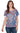 TOP *PETITE* BRIGHT NAVY MULTI PAISLEY PATCHWORK