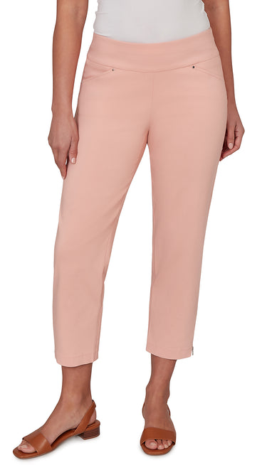 PANT *MISSY* DUSTY PINK STRETCH TUMMY SLIMMING
