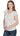 TOP *MISSY* SOFT WHITE MULTI TIERD SHORT SLEEVE VNECK TIE DYE