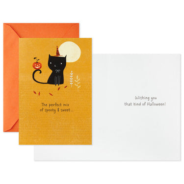 CARD MULTI PACK HALLOWEEN CUTE CAT