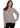 TOP *PETITE* CREAM MULTI LONG SLEEVE VNECK W/SELF TIE