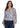 TOP *MISSY* CREAM MULTI LONG SLEEVE CRINKLE KNIT W/TIE