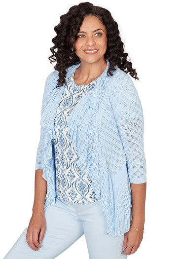 CARDI *PETITE* DRAPEY POINTELLE