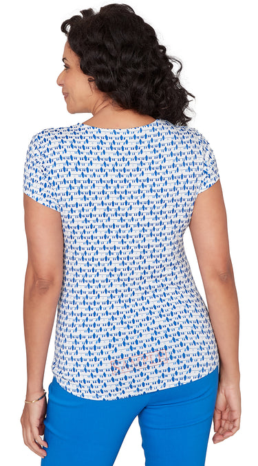 TOP *MISSY* LINEAR RAINDROP VNK