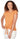 TOP *MISSY* TOPAZ ORANGE SOLID TIE FRONT