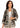 JACKET *MISSY* BLACK MULTI REVERSIBLE KIMONO TEXTURED 3/4 SLEEVE