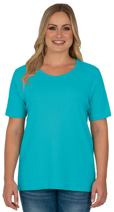 Distinct Basic Solid Tee in Plus