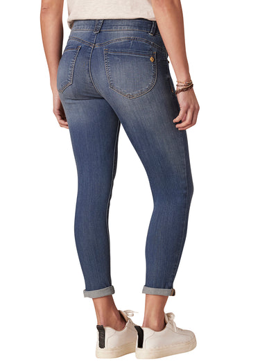 "Ab"solution® Blue Denim Petite Ankle Skimmer Jeans