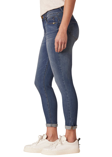 "Ab"solution® Blue Denim Petite Ankle Skimmer Jeans
