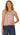 TOP *MISSY* WINE BERRY MULTI CAP SLV KNOT HEM