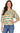 TOP *MISSY* NILE BLUE MULTI 3/4 SLV PRINTED