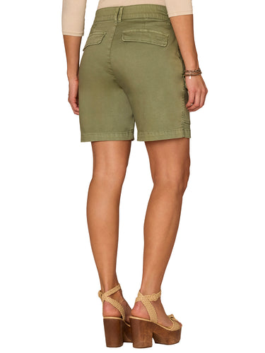 ABSLTN *MISSY* LILY PAD PATCH PKT CARGO SHORTS
