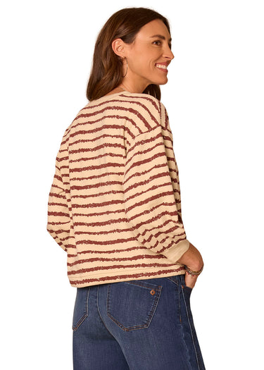 TOP *PETITE* BLOUSEN SLEEVE V-NECK