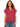 TOP *MISSY* BEET RED SS W/EMBROIDERED DTL