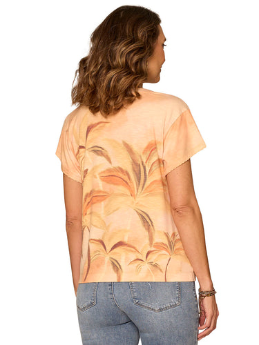 TOP *PETITE* SALMON BUFF PLACEMENT PRINT