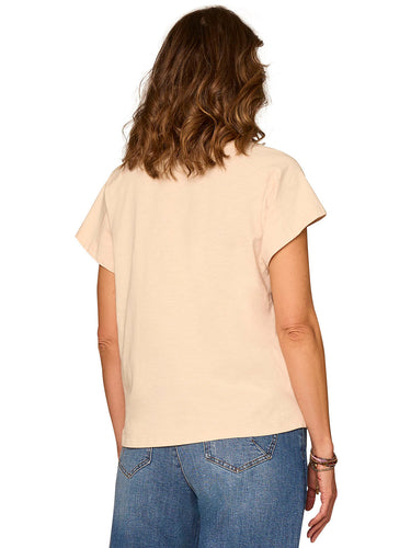 TOP *MISSY* SOFT LINEN MULTI SS EMBROIDERED KNIT