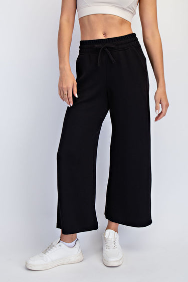 PANT MISSY MODAL POLY CROPPED WIDE