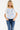 TOP *MISSY* BLUE FLORAL RIB KNIT HENLEY