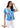TOP *MISSY* BLUE MULTI CAMPBELL SHORT SLEEVE