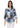 SHIRT *MISSY* BLUE MULTI JULIETTE 3/4 SLEEVE
