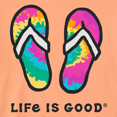 CRUSH LITE *MISSY* CANYON ORANGE SS TIE DYE FLOPS