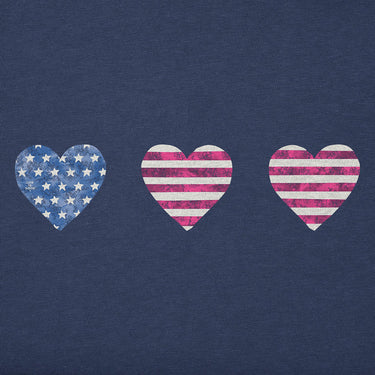 CRUSH *MISSY* DARKEST BLUE SS V 3 AMERICAN HEARTS