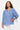 SHIRT *MISSY* DENIM IVORY SLEEVE TIE PULL OVER