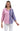 SHIRT *MISSY* FUCHSIA FRAN STRIPES 3/4 SLV