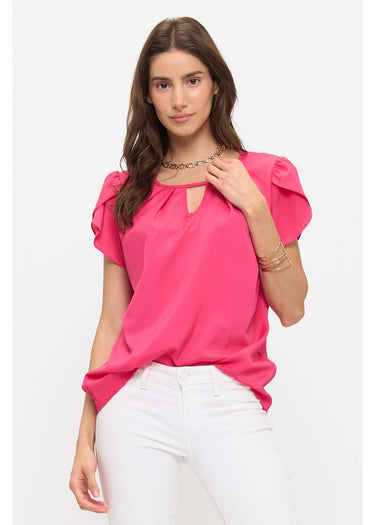 TOP *MISSY* TULIP SLEEVE FASHION 2 COLORS