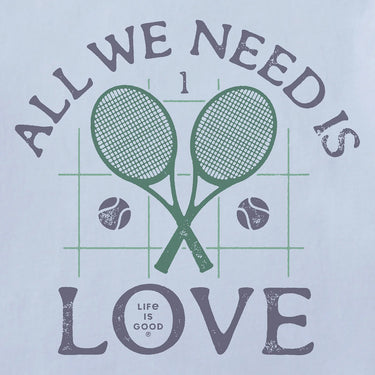 CRUSH *MISSY* GLACIER BLUE SS ALL WE NEED LOVE TENNIS