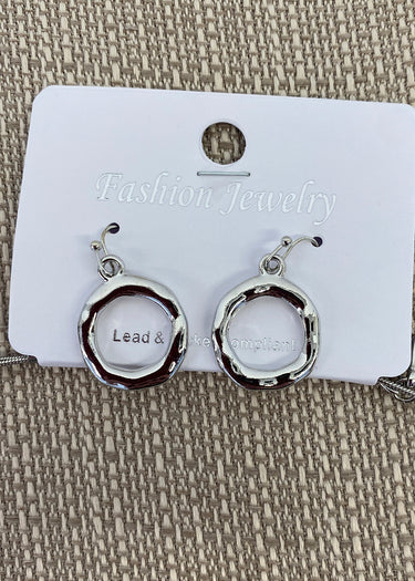 NECKLACE DOUBLE CAST CIRCLE PENDANT