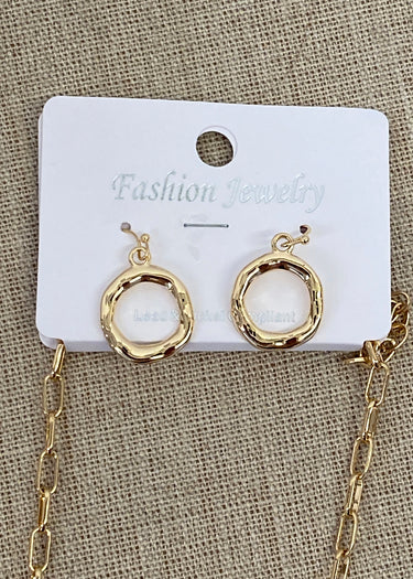NECKLACE CASTING PENDANT LONG GOLD