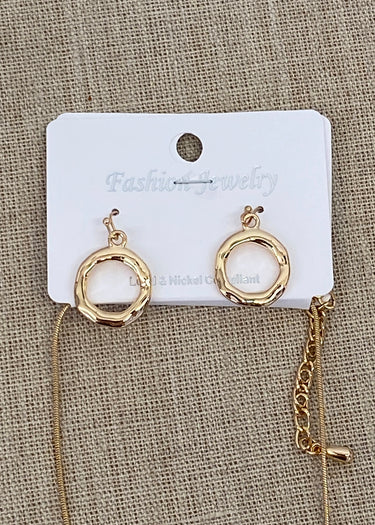 NECKLACE CHAIN STATION LONG GOLD