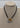 NECKLACE 2-TONE SCROLL MAGNETIC CLASP