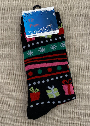 SOCKS NOVELTY CHRISTMAS 16 DESIGNS