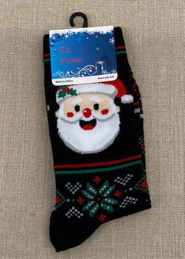 SOCKS NOVELTY CHRISTMAS 16 DESIGNS