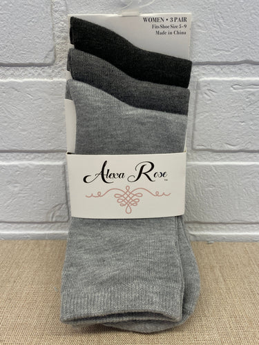 SOCKS 3 PACK SOLIDS