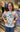 TOP MISSY KIWI ISLAND PRINT SHORT SLEEVE