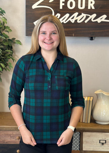 SHIRT *MISSY* CINCH SLEEVE POLO 2 COLORS