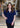 TOP *PLUS* CELEBRATION NAVY SOLID CRINKLE CREPE NOTCH NECK