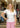 TOP *MISSY* WHITE FLAMINGO SHORT SLEEVE CONTRAST TRIM POLO