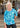 TOP *MISSY* BLUE JADE DAVINA SPARK 3/4 SLEEVE