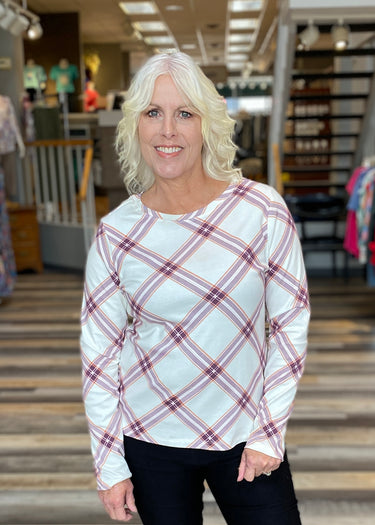 TOP *MISSY* LONG SLEEVE CREWNECK INTERLOCK 6 COLORS
