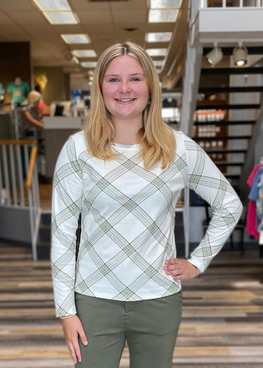 TOP *MISSY* LONG SLEEVE CREWNECK INTERLOCK 6 COLORS