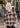 TOP *MISSY* SPICY MIX TAN KEEN EYE PLAID 3/4 SLEEVE