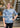 TOP *PETITE* QUIETLY BLUE HACCI ENVELOPE NECK