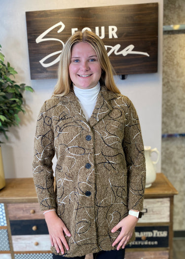 JACKET *MISSY* STRING PRINT